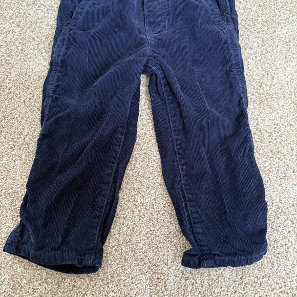 GAP Denim Kids Corduroy Overalls Navy Blue Size 2T - Picture 3 of 8